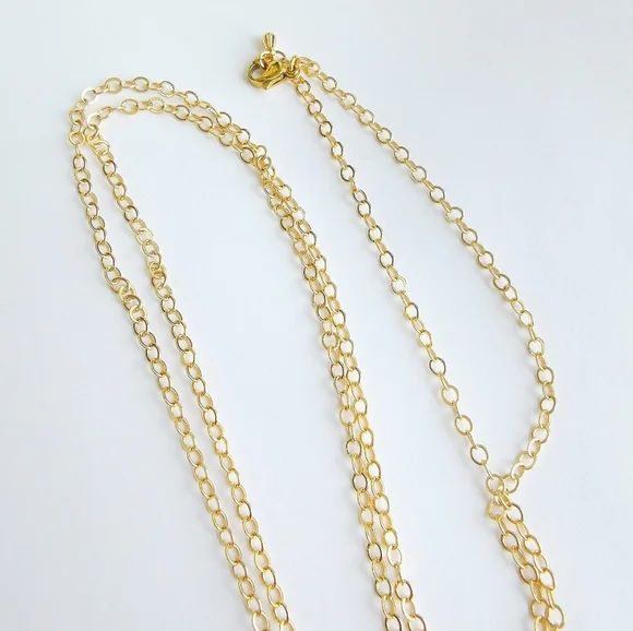 Vintage 70s  Pendant Necklace Gold Tone - Picture 4 of 8